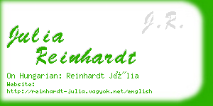 julia reinhardt business card